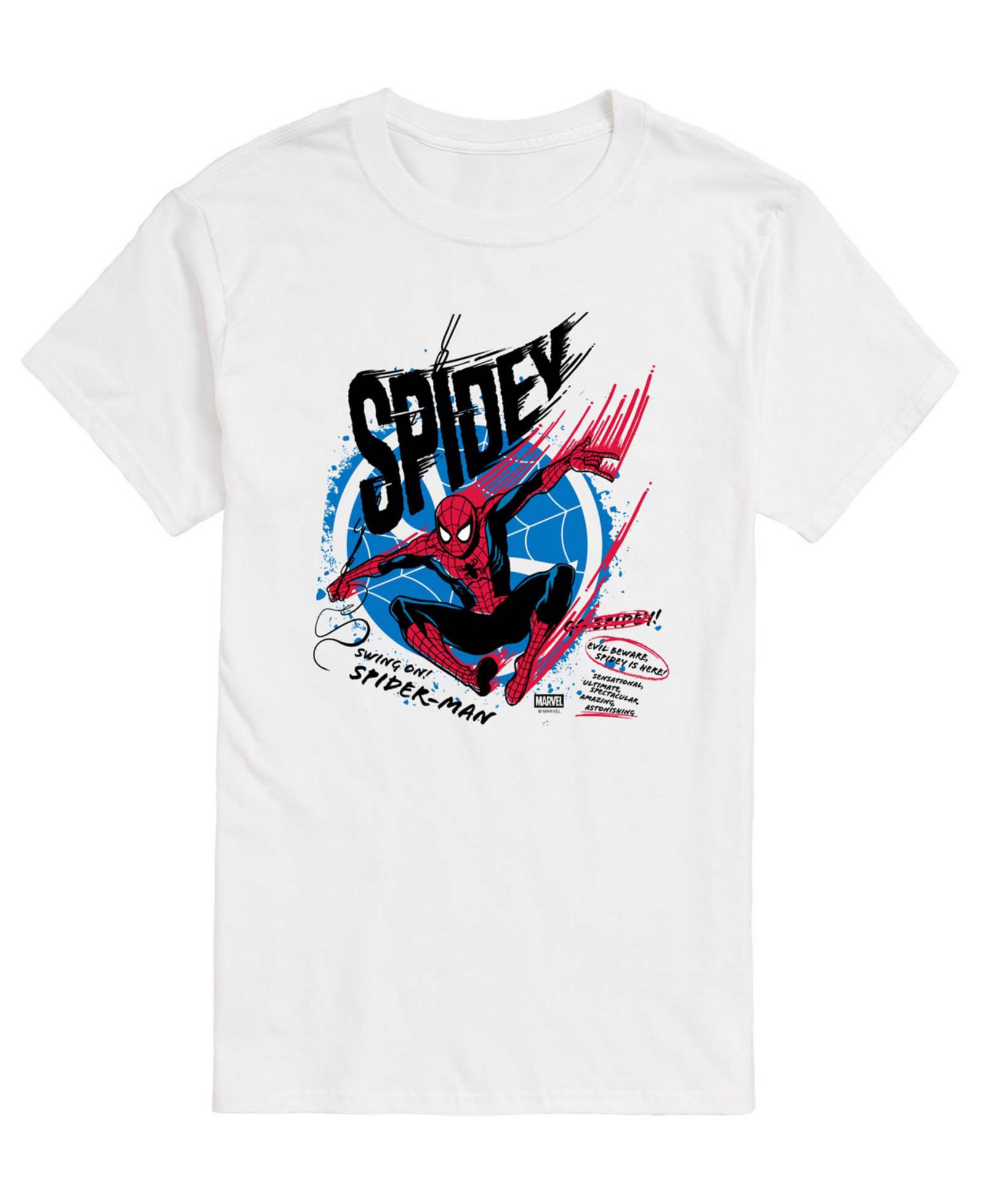 AIRWAVES Мужская футболка Spiderman Spidey Speed с принтом