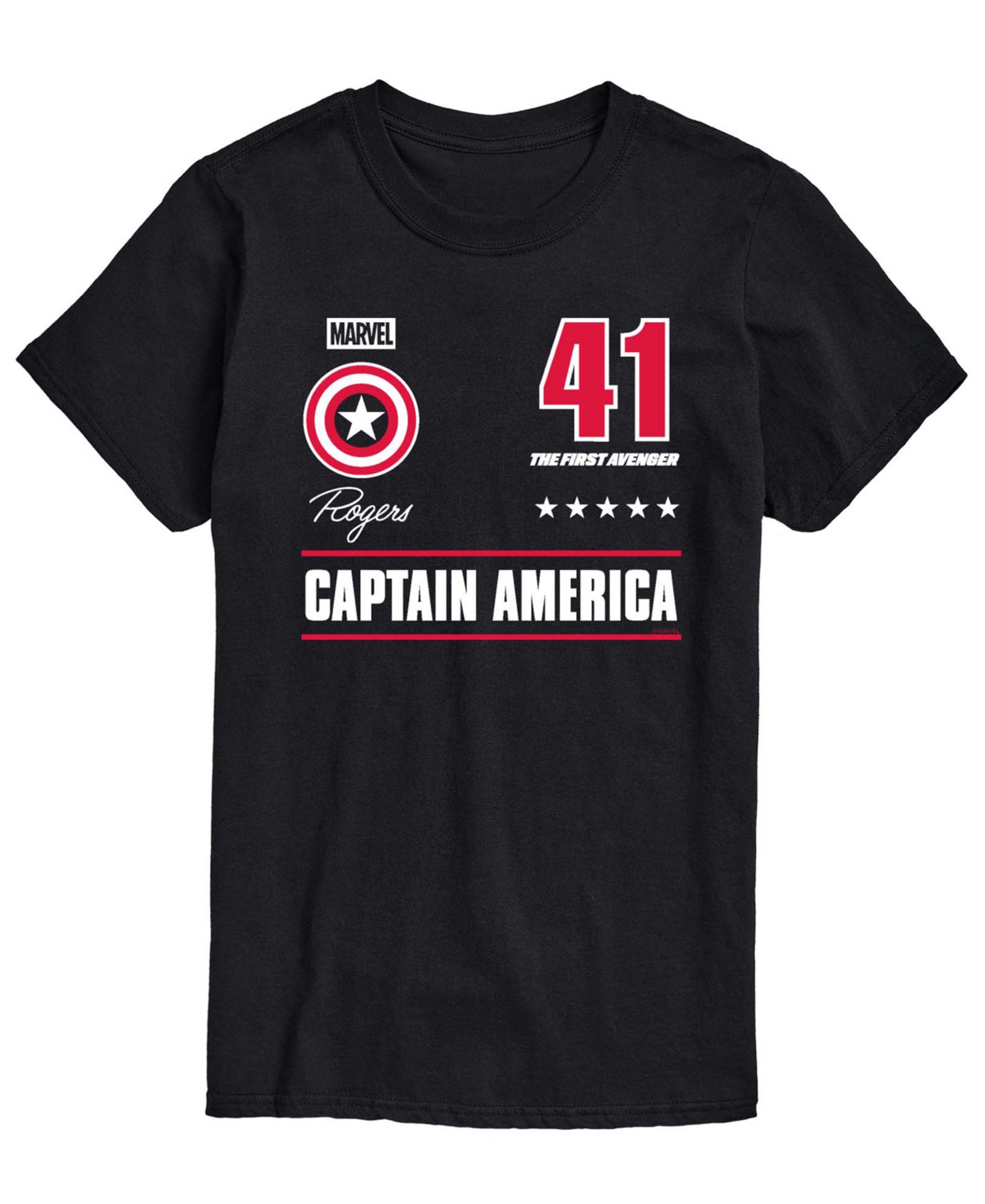 Мужская футболка AIRWAVES Captain America Jersey Short-Sleeve Graphic