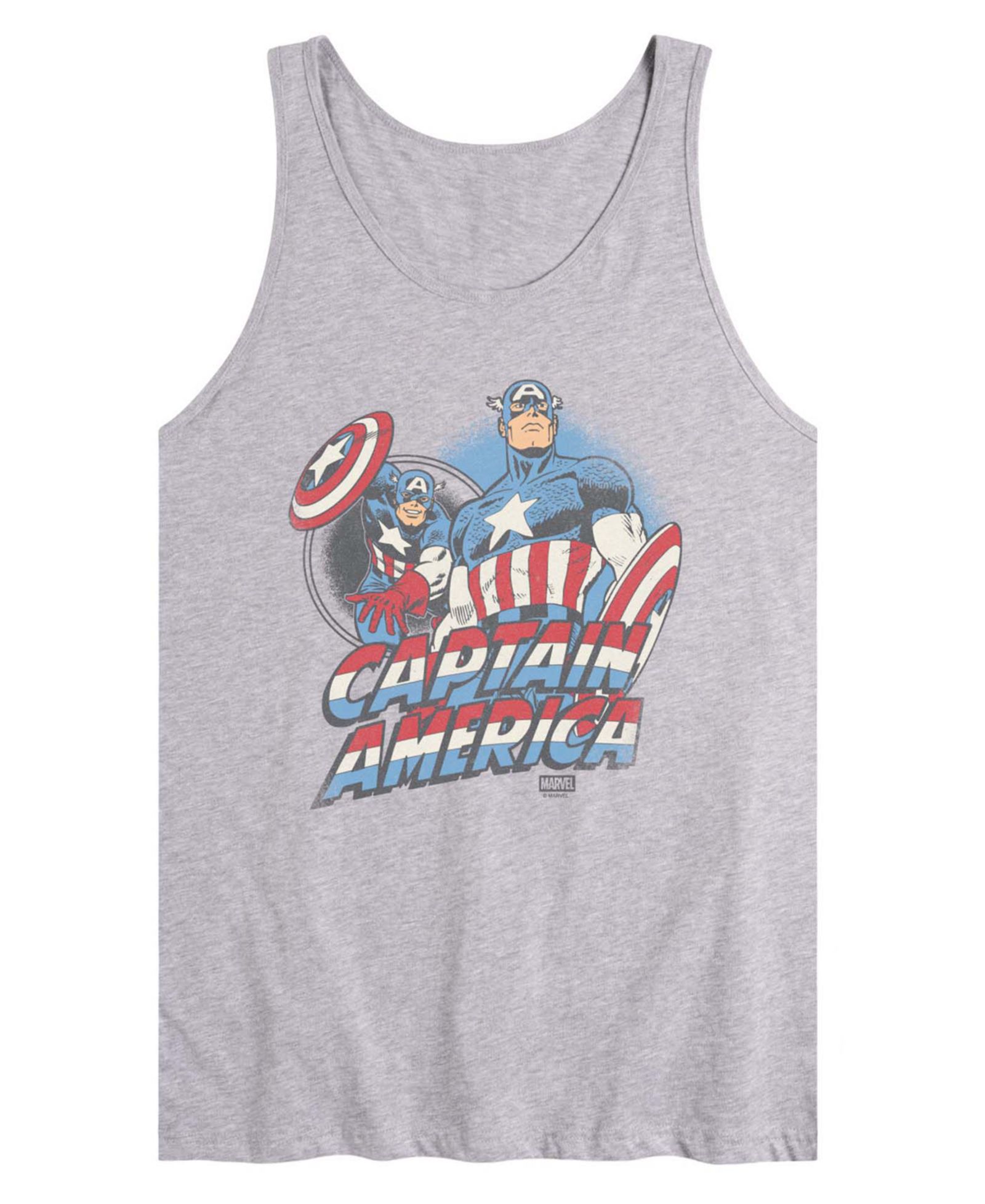 AIRWAVES Men's Captain America Sleeveless Graphic Tank Top