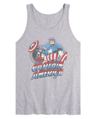 AIRWAVES Men's Captain America Sleeveless Graphic Tank Top