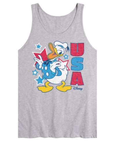 AIRWAVES Men's Disney Donald USA Sleeveless Graphic Tank Top