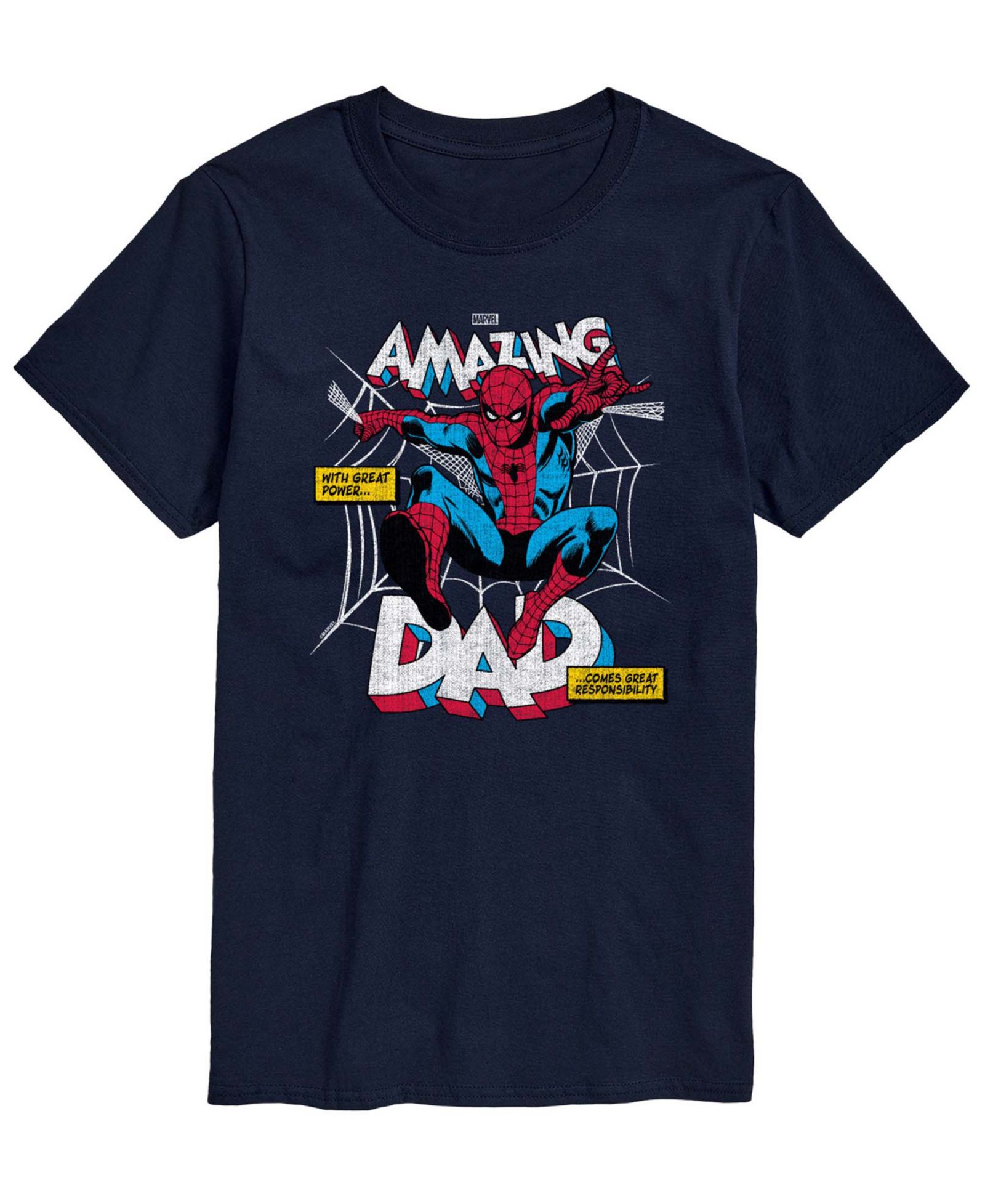 Мужская футболка AIRWAVES Spiderman Amazing Dad Short-Sleeve Graphic