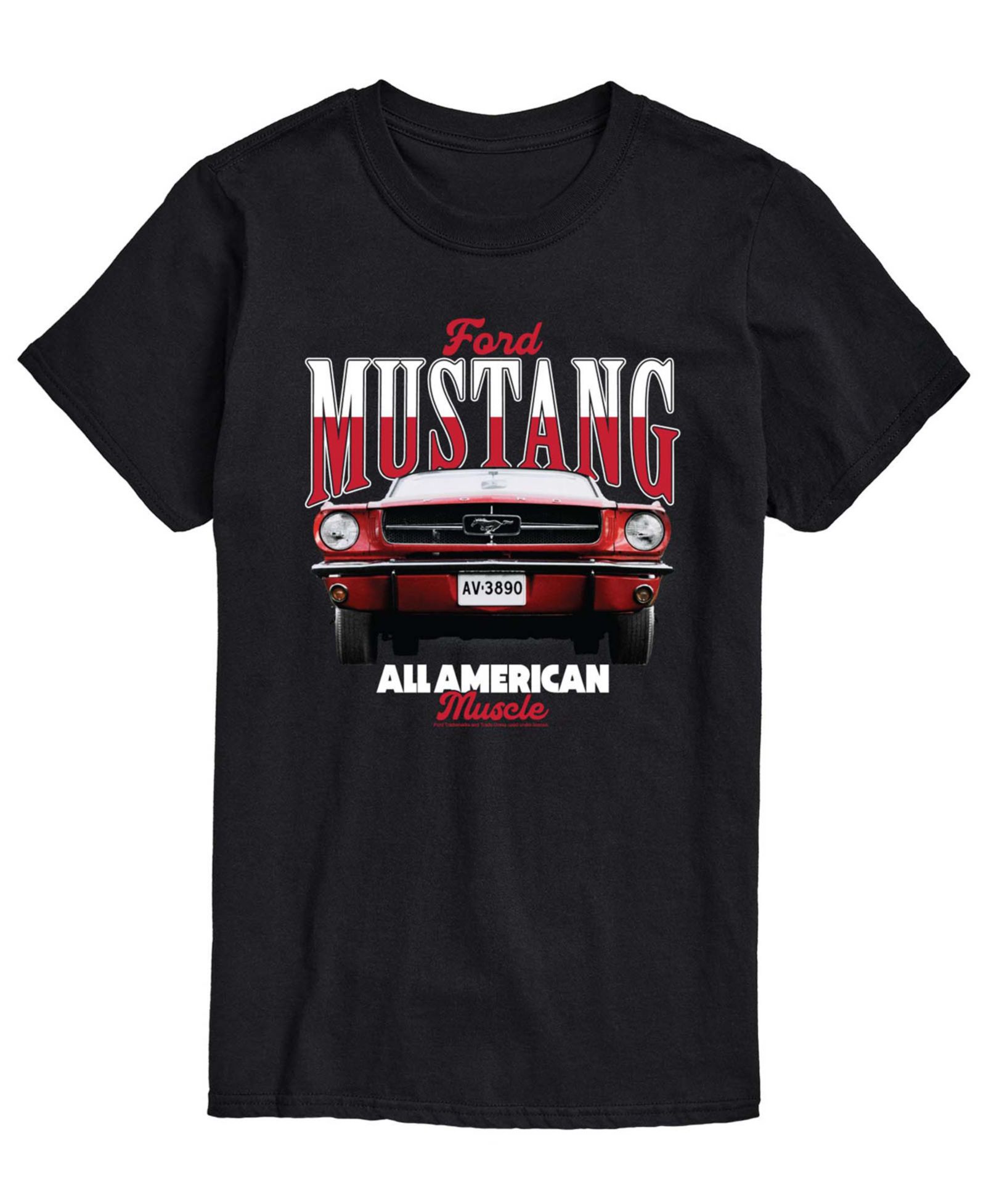 AIRWAVES Men's Ford 1965 Mustang Short-Sleeve Graphic T-Shirt