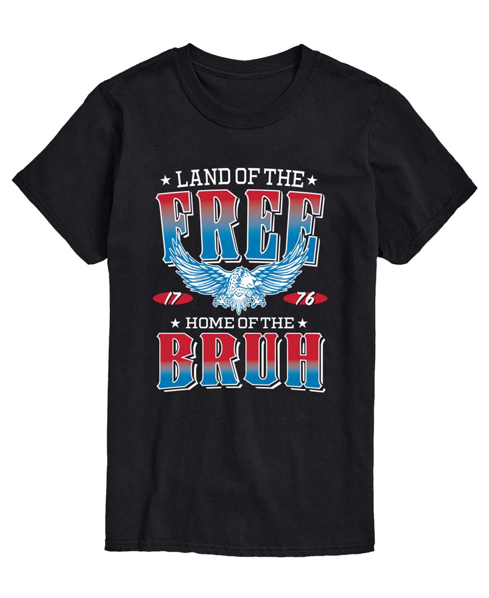 Мужская футболка AIRWAVES Land Of The Free Home Of The Bruh Short-Sleeve Graphic