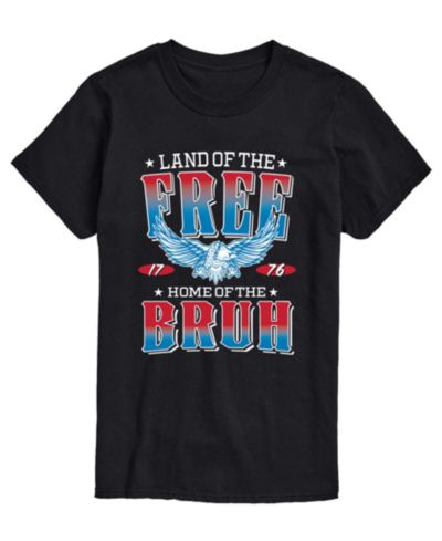 Мужская футболка AIRWAVES Land Of The Free Home Of The Bruh Short-Sleeve Graphic