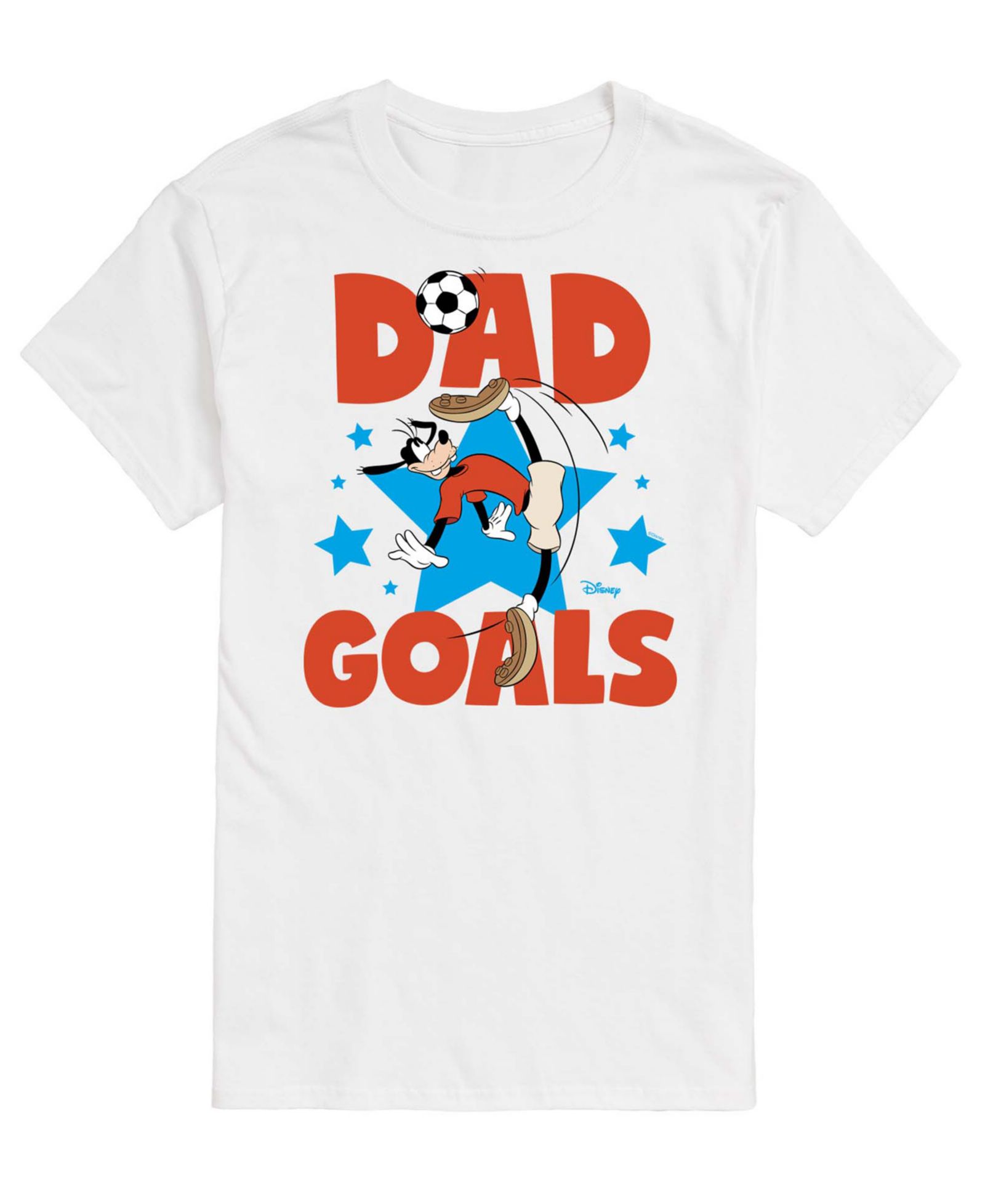 AIRWAVES Men's Disney Goofy Dad Goals Short-Sleeve Graphic T-Shirt