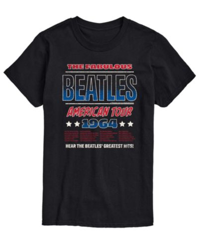 Мужская футболка AIRWAVES Men's The Beatles American Tour 64 Short-Sleeve Graphic T-Shirt