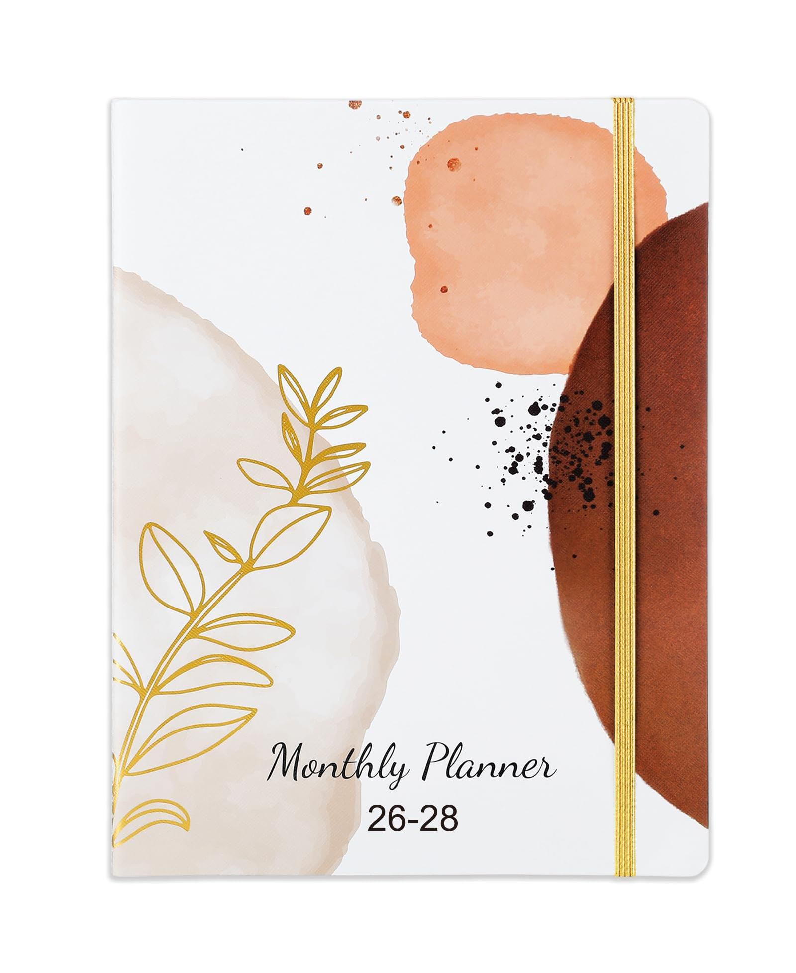 GNUADZ 2026-2028 Monthly Planner 24 Months Pocket Elastic Closure
