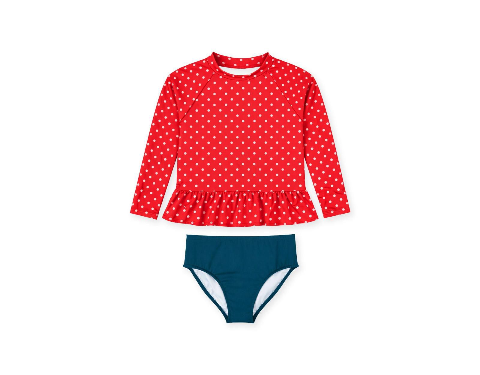 Купальник Florence Eiseman Big Girls Polka Dot Rashguard
