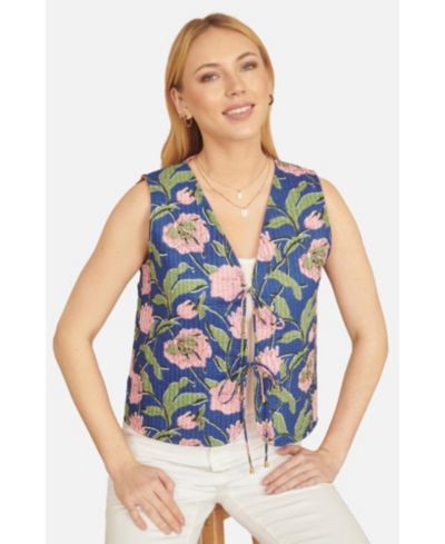 Женский стеганый жилет Yumi Floral Reversible Quilted