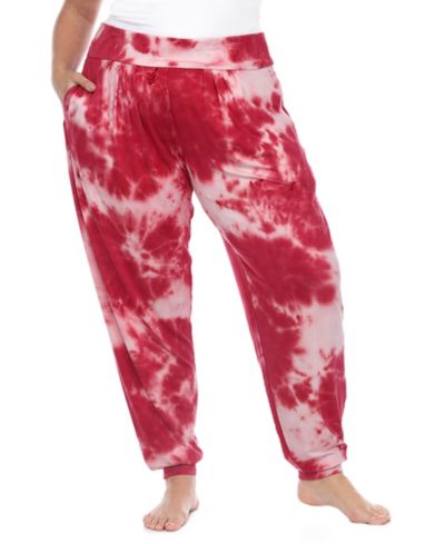 White Mark Брюки джоггеры Plus Size Tie Dye