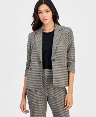 Блейзер Anne Klein Essentials Petite Houndstooth