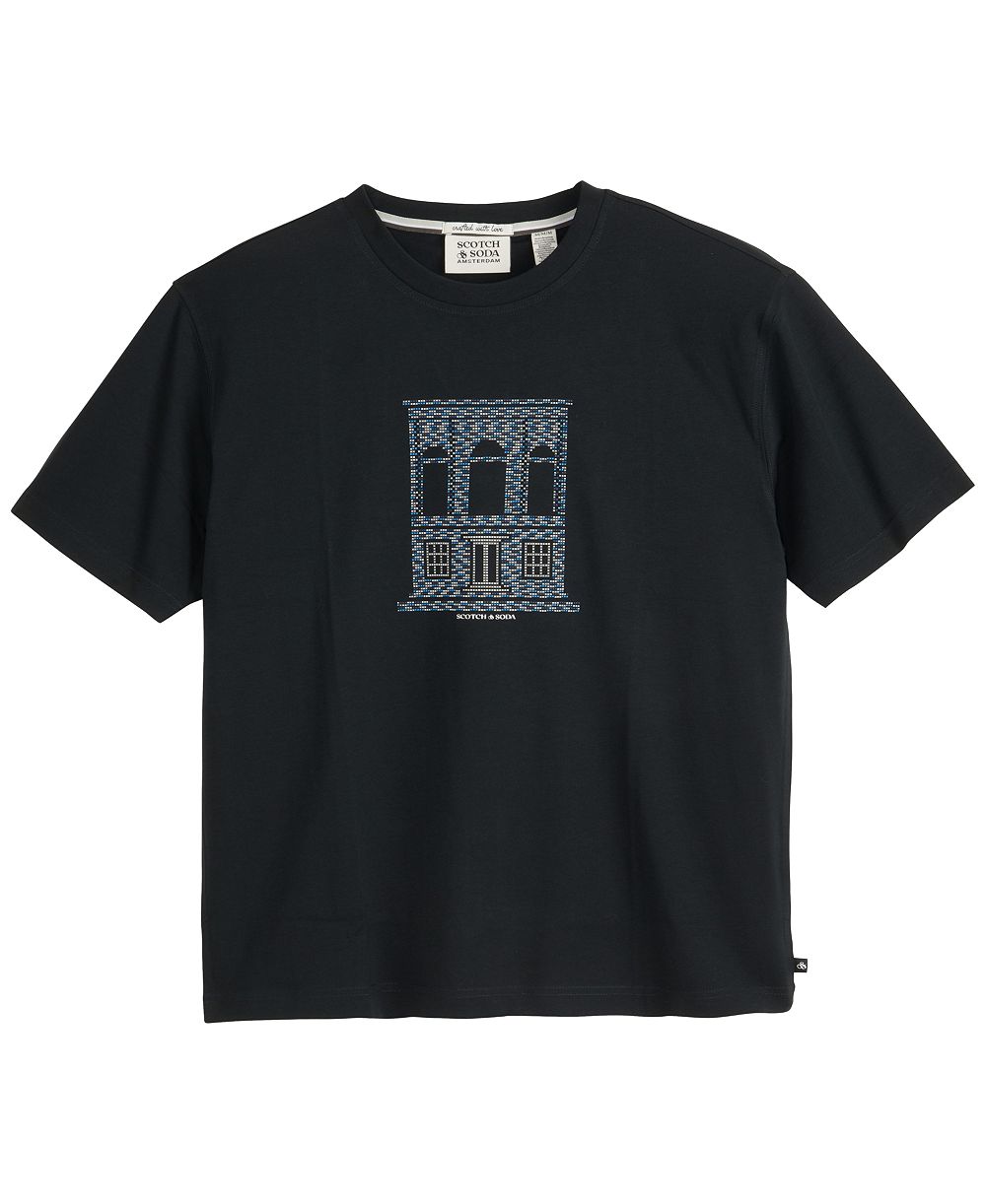 Мужская футболка SCOTCH & SODA Woven Logo Graphic Short-Sleeve
