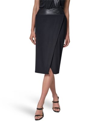 Donna Karan New York женская трикотажная юбка с запахом