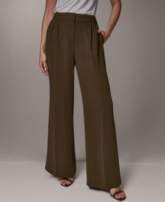 Женские брюки Donna Karan New York с высокой посадкой, полной длиной