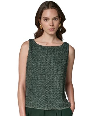 Donna Karan New York Женская майка с вырезом лодочкой, без рукавов