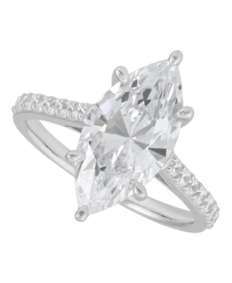 Кольцо Arabella из стерлингового серебра с родием и фианитами (7-1/3 ct. t.w.)