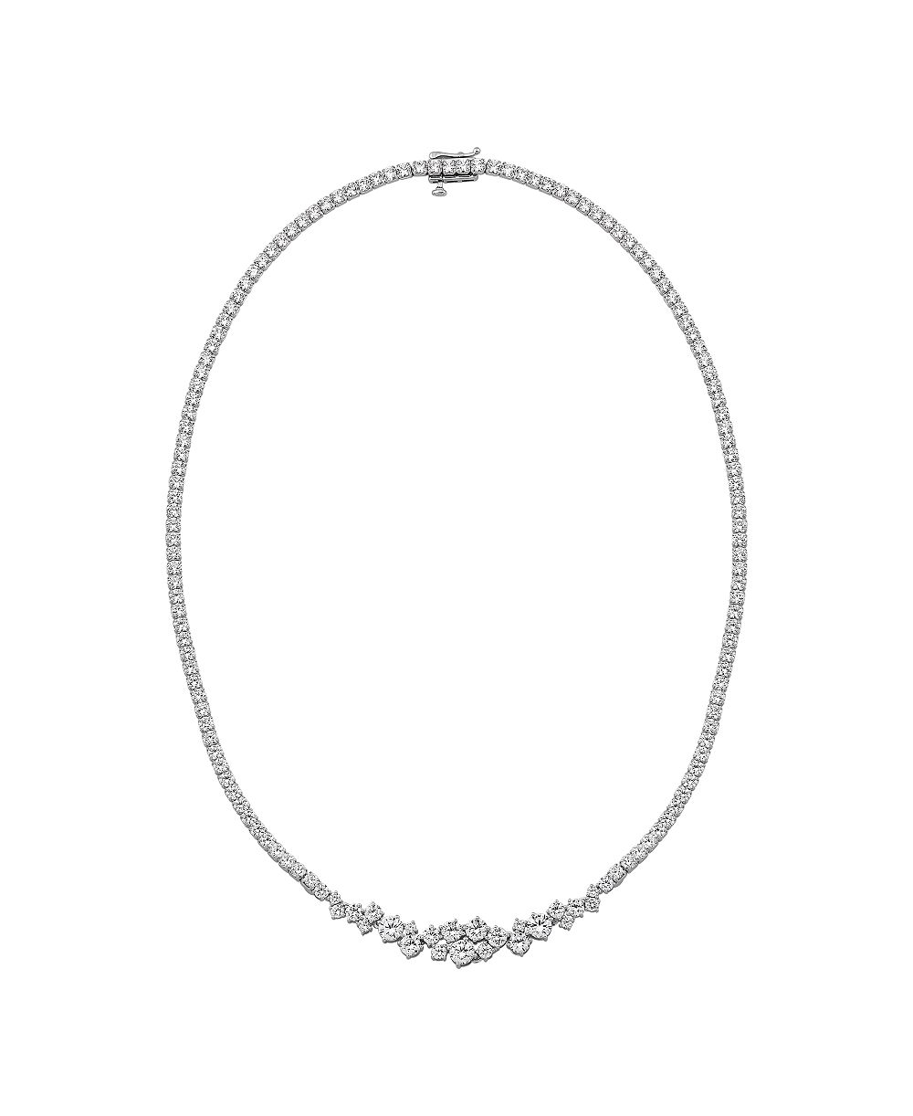 Теннисное ожерелье Arabella из стерлингового серебра с кубическим цирконием 18"