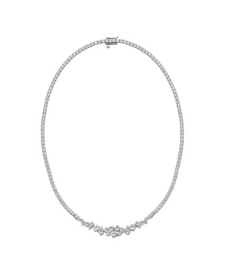 Теннисное ожерелье Arabella из стерлингового серебра с кубическим цирконием 18"