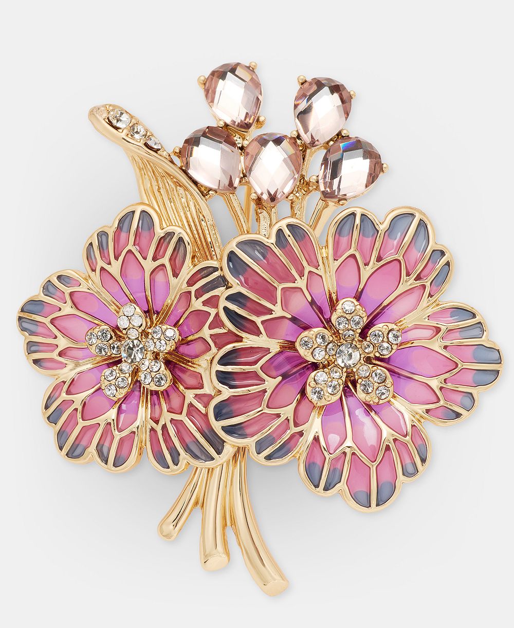 Брошь Anne Klein Crystal Flower Bouquet