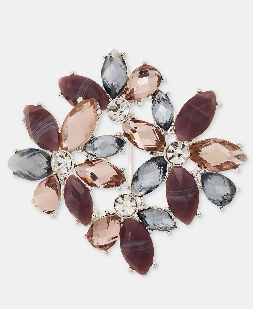 Брошь Anne Klein Stone Flower Cluster
