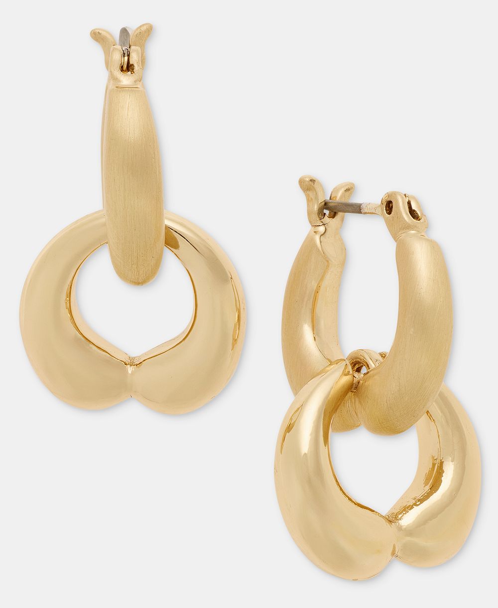 Серьги Anne Klein Puffy Linked Drop