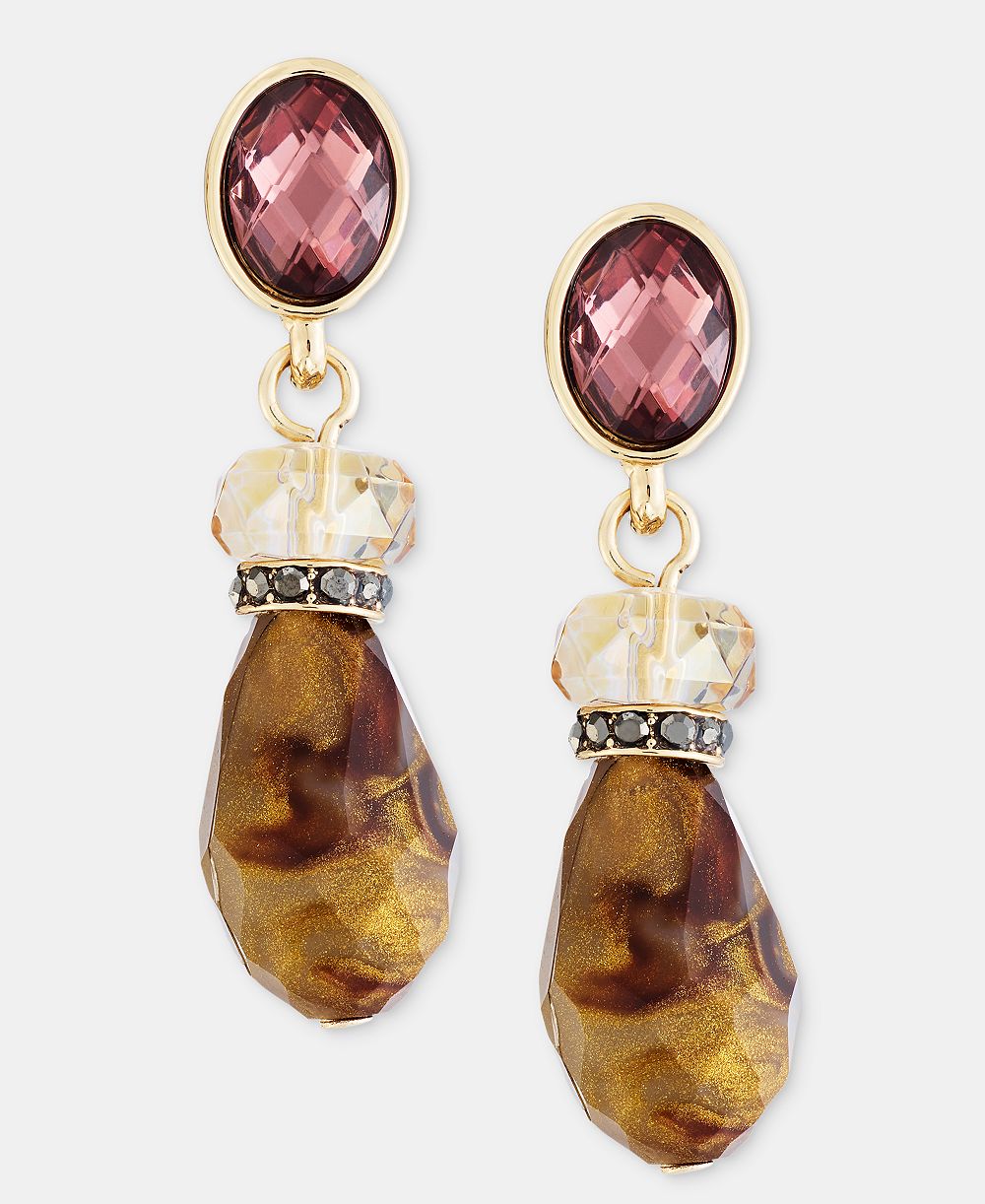 Anne Klein серьги-подвески Stone & Bead