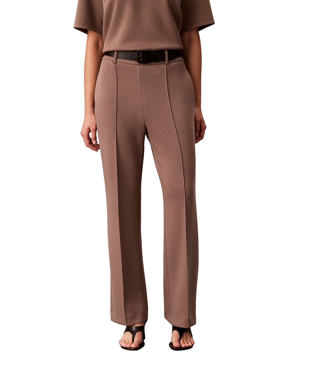 Calvin Klein Women's Pull-On High-Rise Wide-Leg Pants
