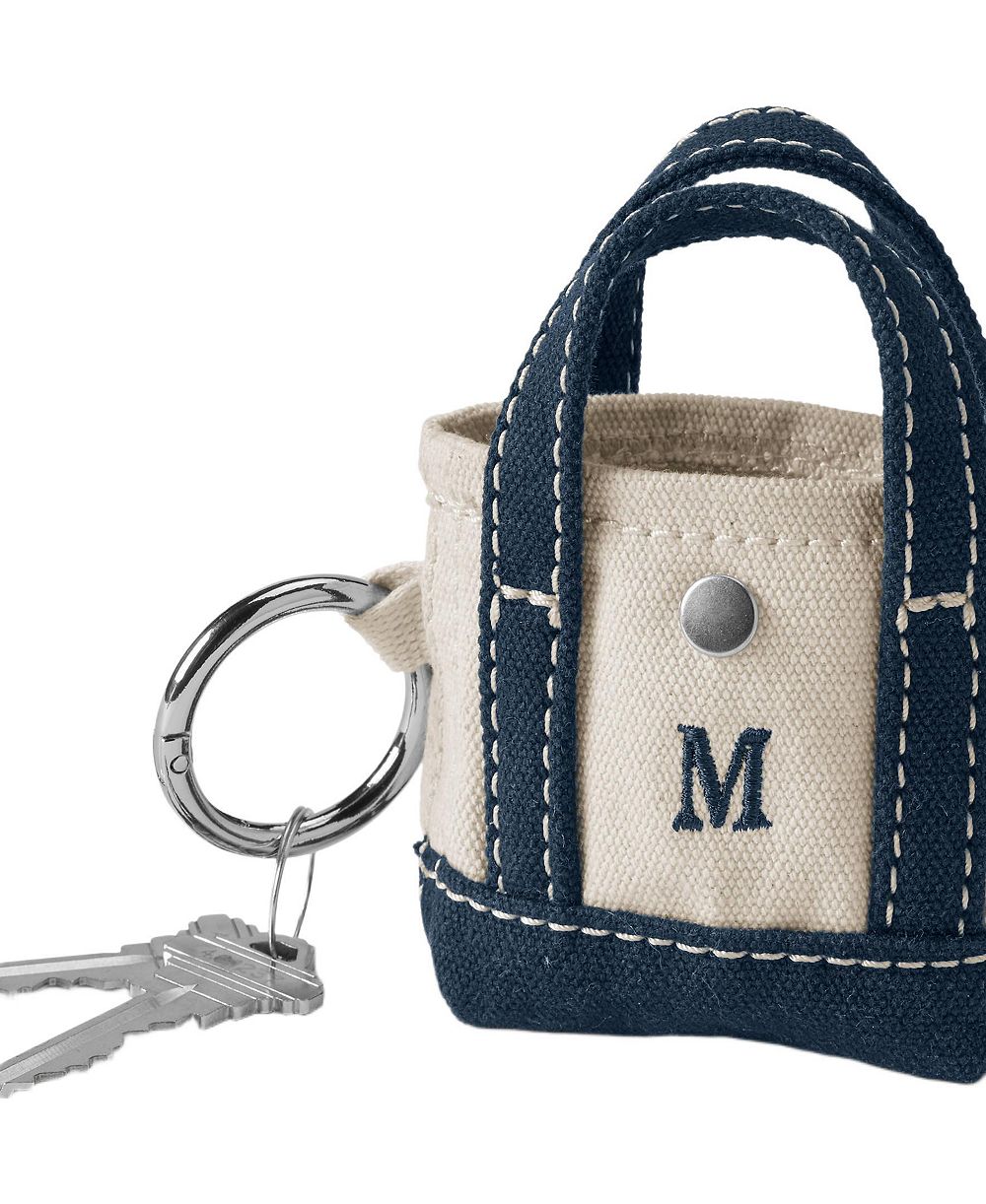 Lands' End сумка тоут из микроканваса, буква M, без монограммы