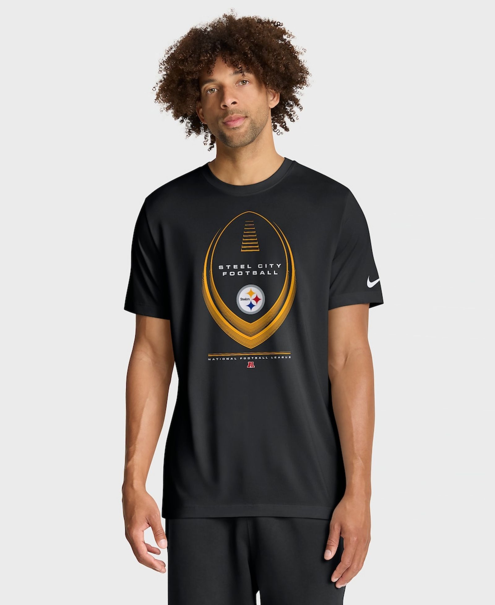 Nike Мужская футболка Black Pittsburgh Steelers Legend Icon Dri-FIT