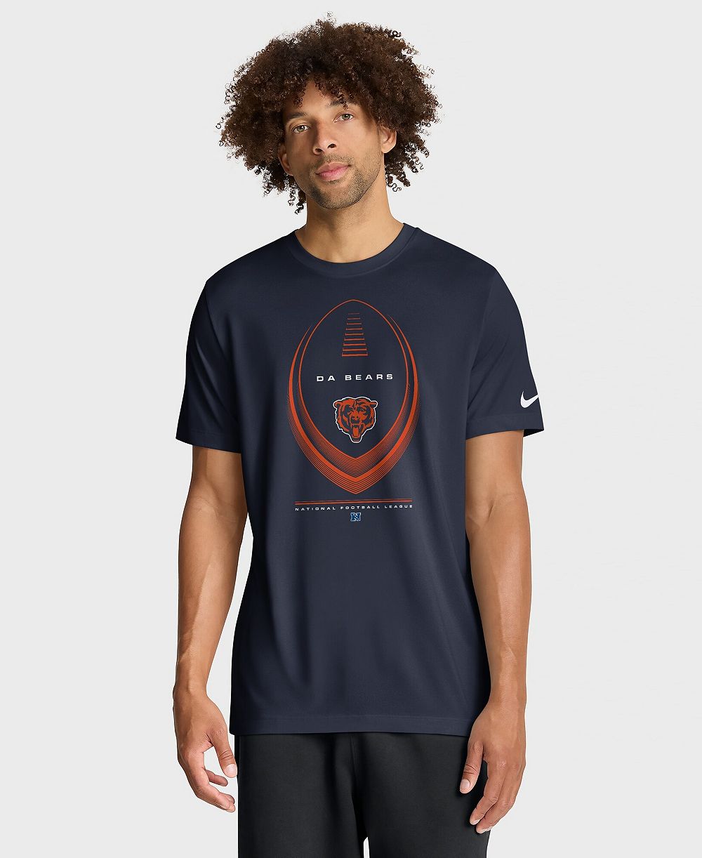 Nike Мужской Navy Chicago Bears Legend Icon Dri-FIT T-Shirt