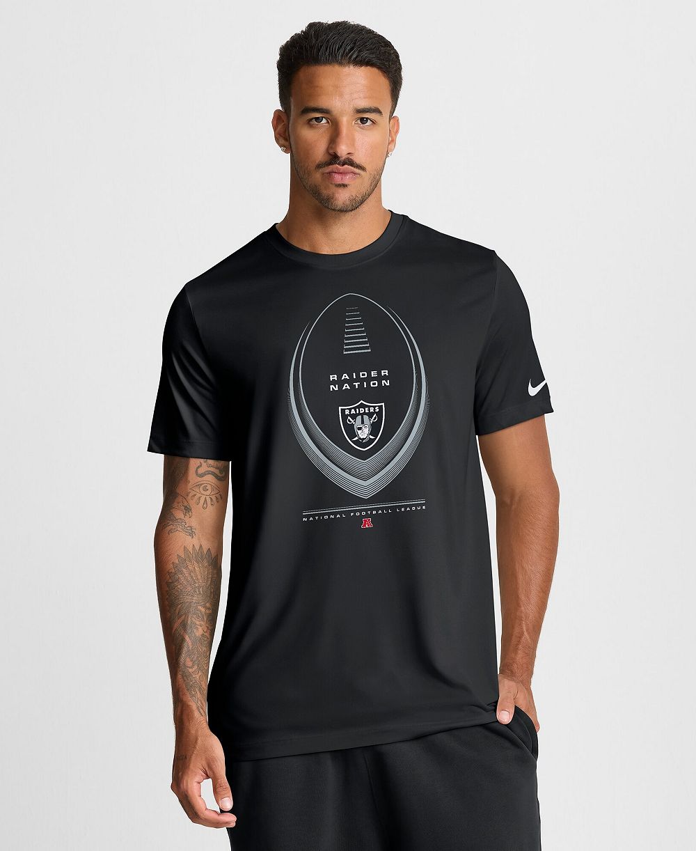 Мужская футболка Nike Black Las Vegas Raiders Legend Icon Dri-FIT