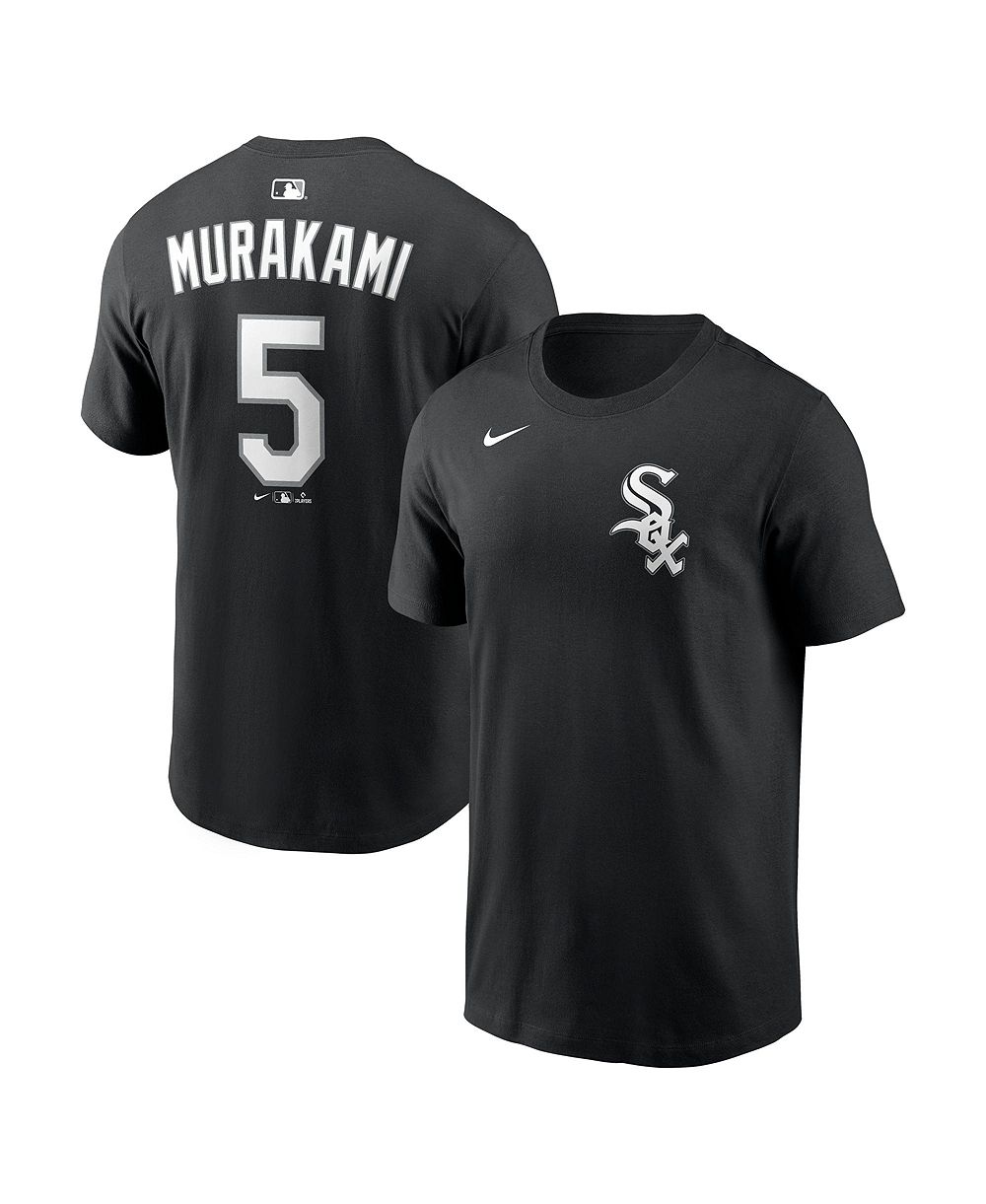 Мужская футболка Nike Munetaka Murakami Black Chicago White Sox Name & Number