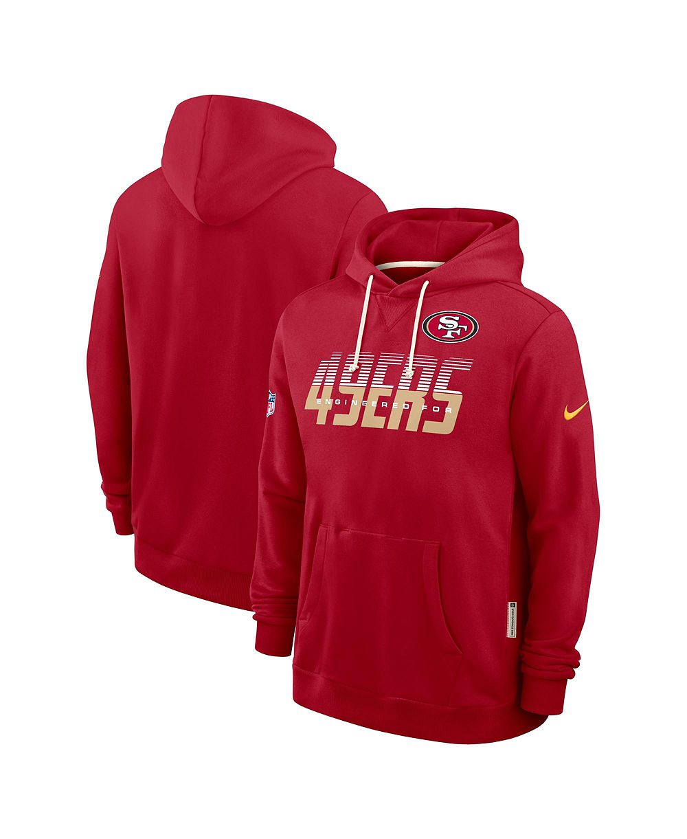 Мужская худи Nike Scarlet San Francisco 49ers Sideline Standard Issue Dri-FIT