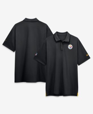 Мужская рубашка-поло Nike Black Pittsburgh Steelers Sideline Tour Dri-FIT