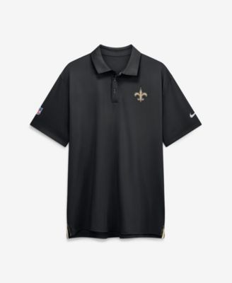 Мужская рубашка-поло Nike Black New Orleans Saints Sideline Powerful Blocking Dri-FIT
