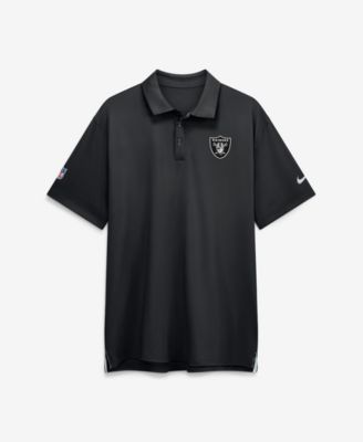 Nike Men's Black Las Vegas Raiders Sideline Tour Dri-FIT Polo Shirt