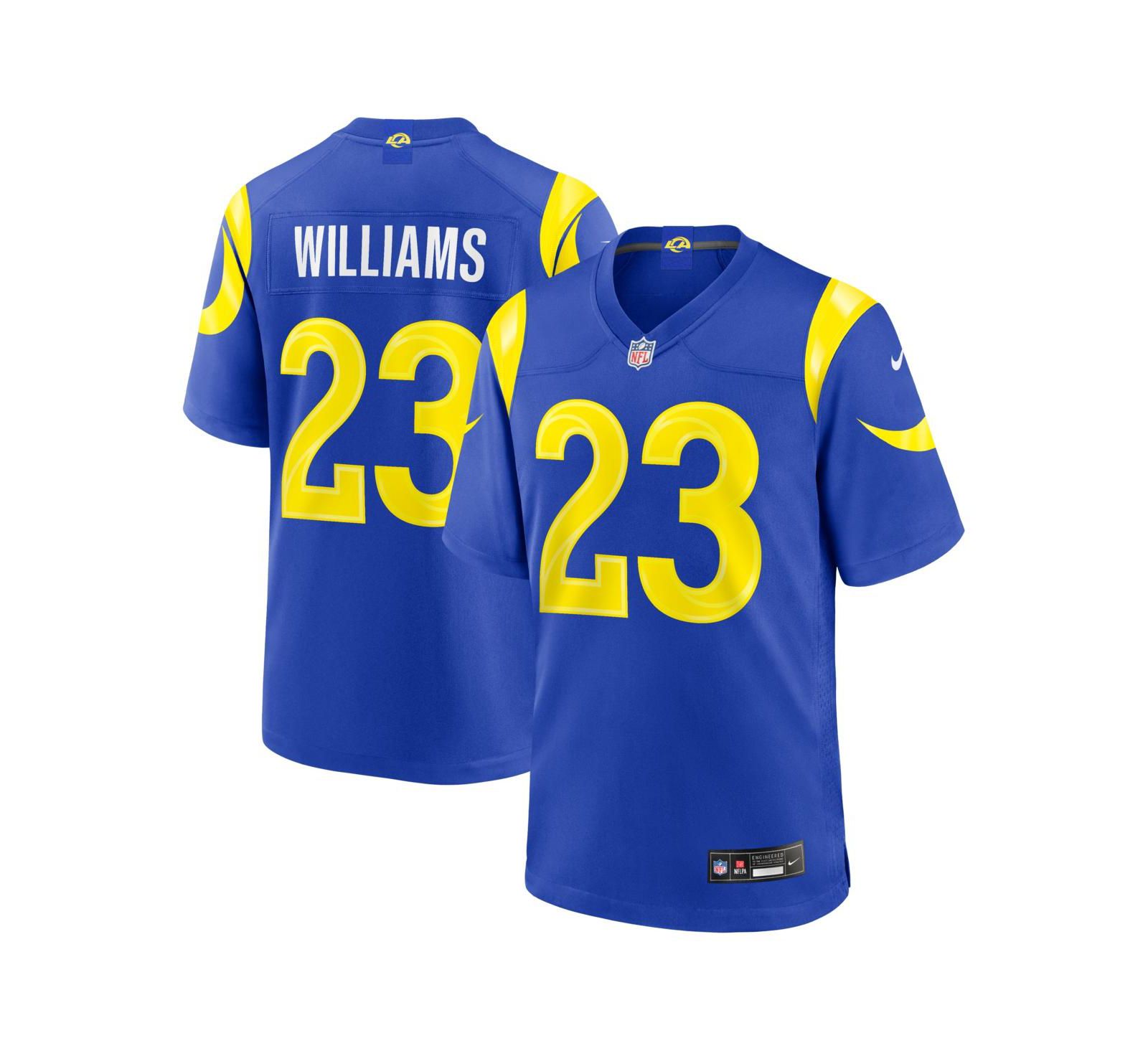Nike мужская джерси Kyren Williams Los Angeles Rams Team Game Player