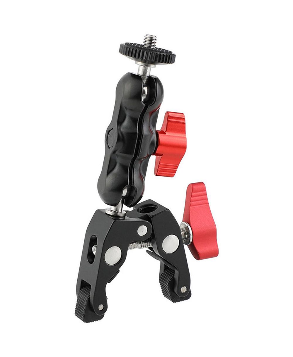 CAMVATE Versatile Super Clamp AndMini Ball Head 1/4inch -20 Screw Adapter