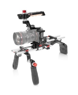 Shape Offset Shoulder Mount CNC-Machined Aluminum Cage for Sony Alpha a7R IV Camera