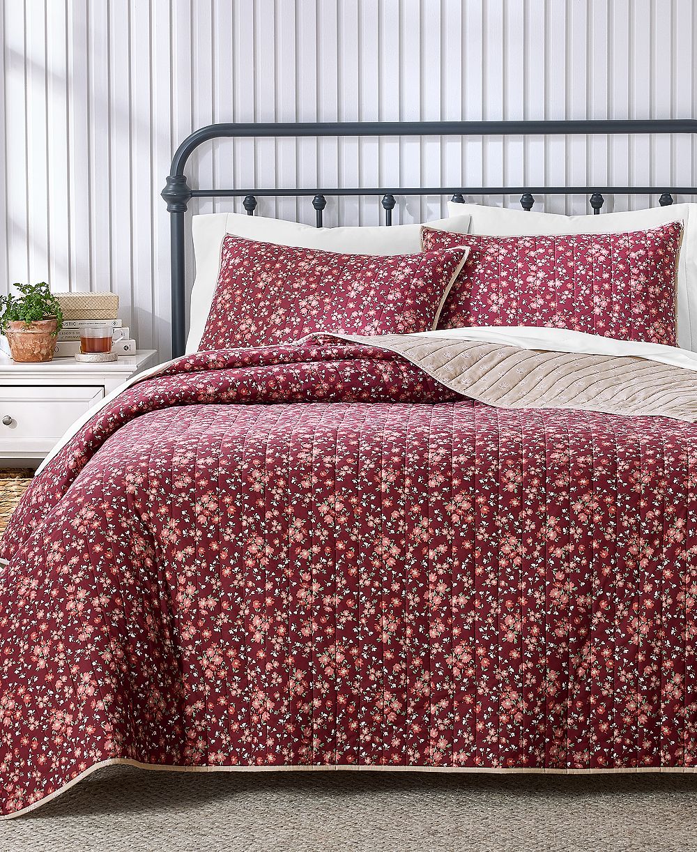 Charter Club Parker Reversible 3-Piece Quilt Set, King, Macy's Exclusive
