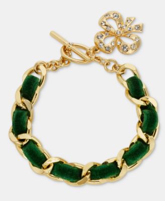 Holiday Lane Ribbon Chain Toggle Bracelet, Macy's Exclusive