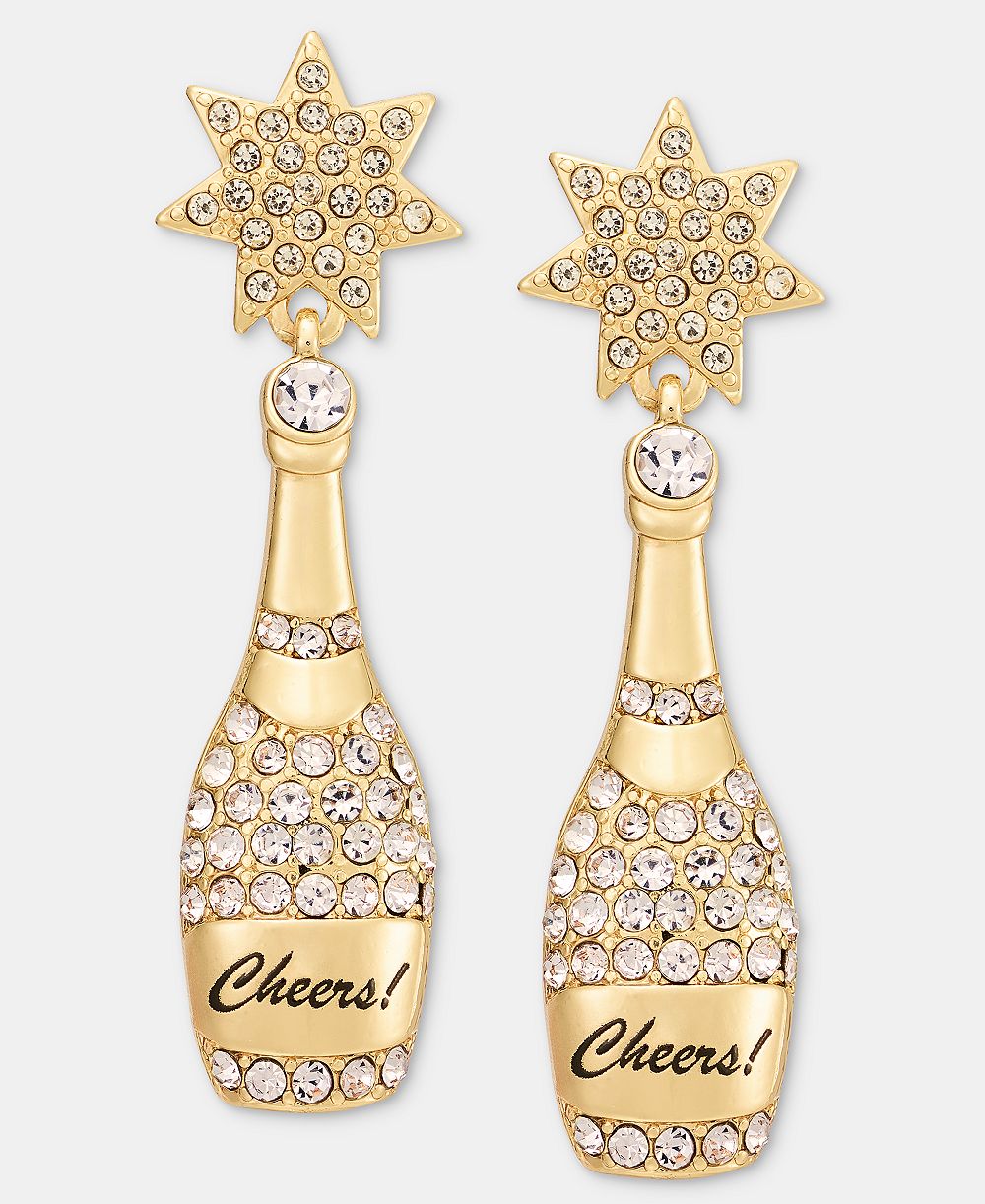 Серьги Holiday Lane NYE Champagne Cheers