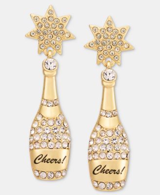 Серьги Holiday Lane NYE Champagne Cheers