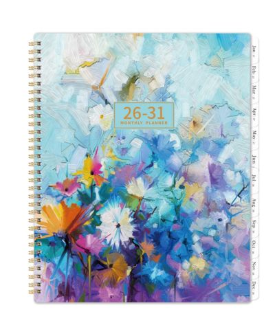 GNUADZ 2026-2031 Monthly Planner 5 Year Calendar Twin-Wire Binding Waterproof Cover