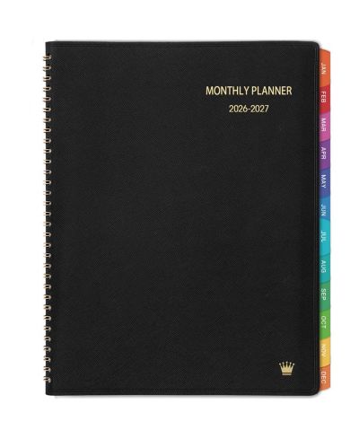 GNUADZ Monthly Planner 2026-2027 18 Month July 2026-Dec 2027 Tabs Pocket Twin-wire