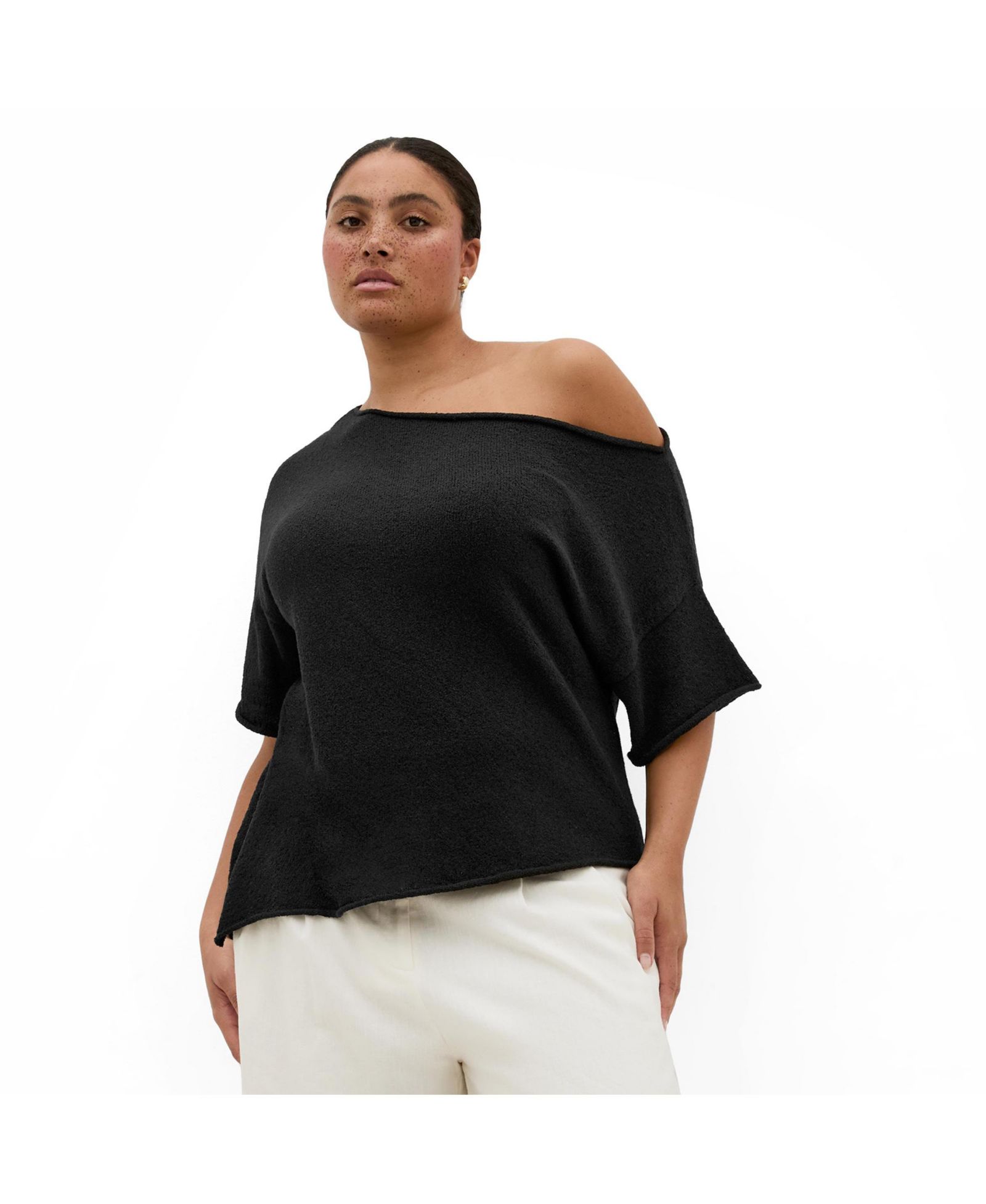 Топ CITY CHIC Women's One Shoulder Knit Top