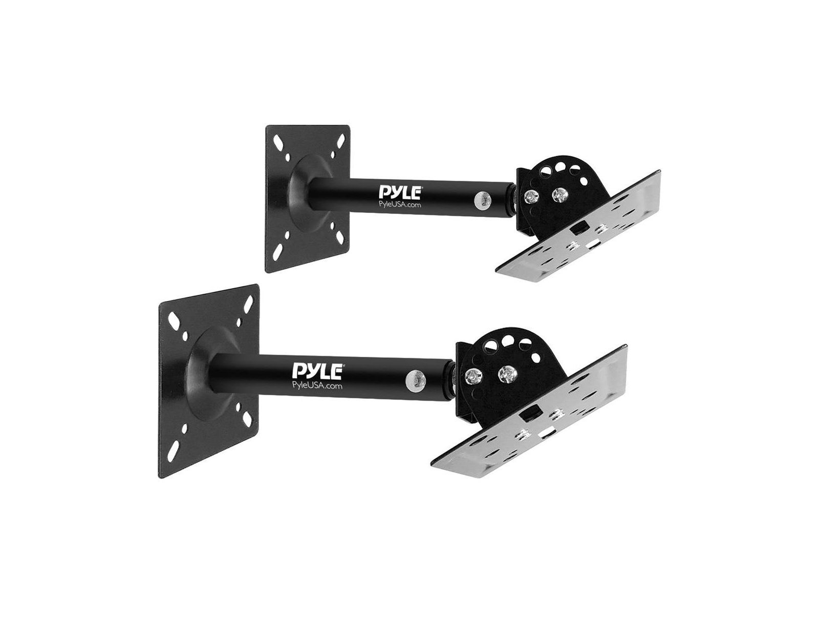 Pyle Dual Wall/Ceiling Speaker Mounts with Adjustable Swivel Tilt, Pair