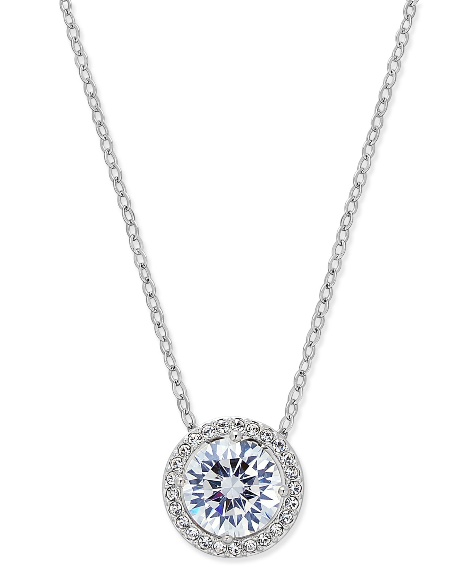 Подвеска Eliot Danori Silver-Tone Crystal Pendant Necklace