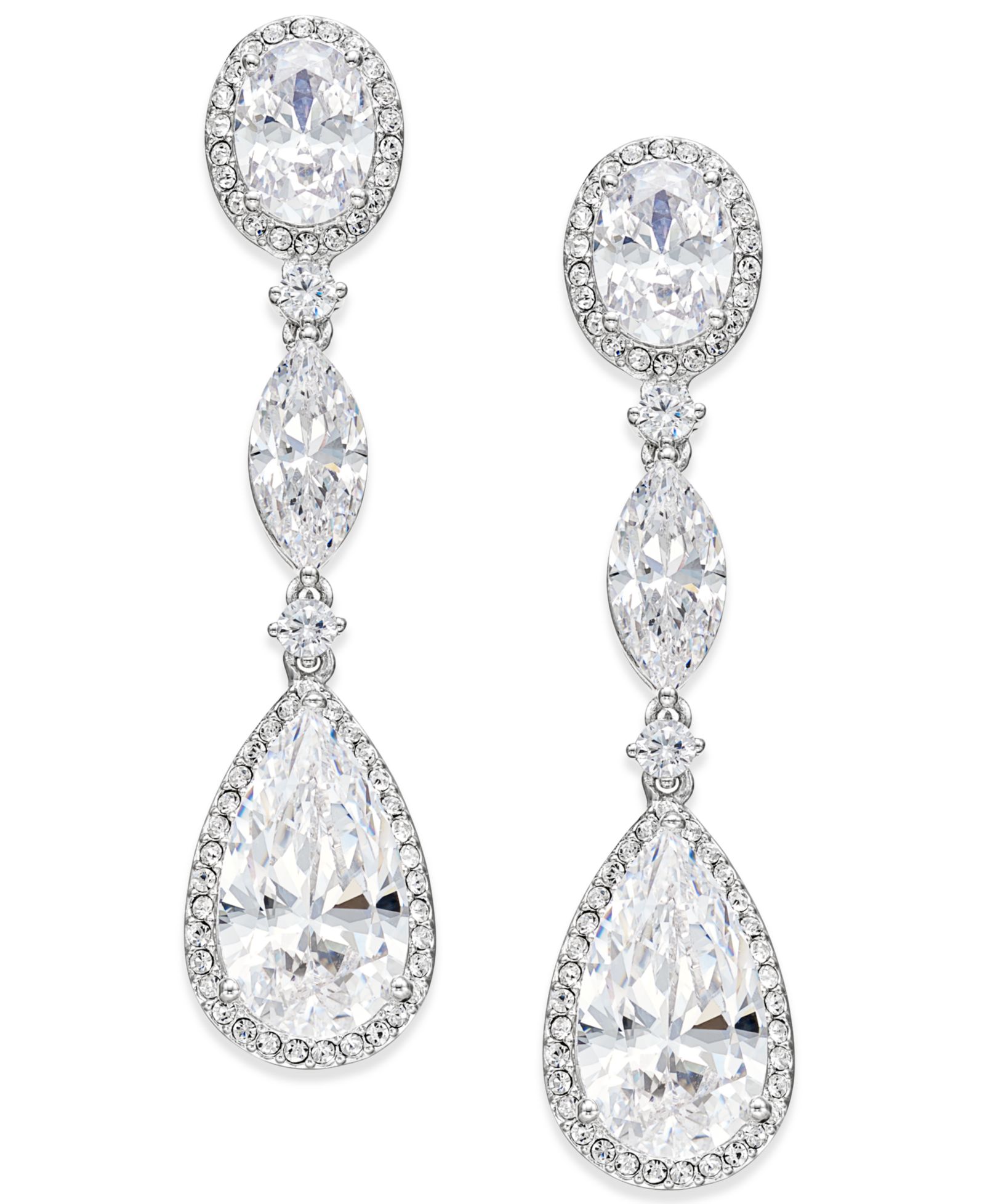 Серьги Eliot Danori Oval Crystal Drop